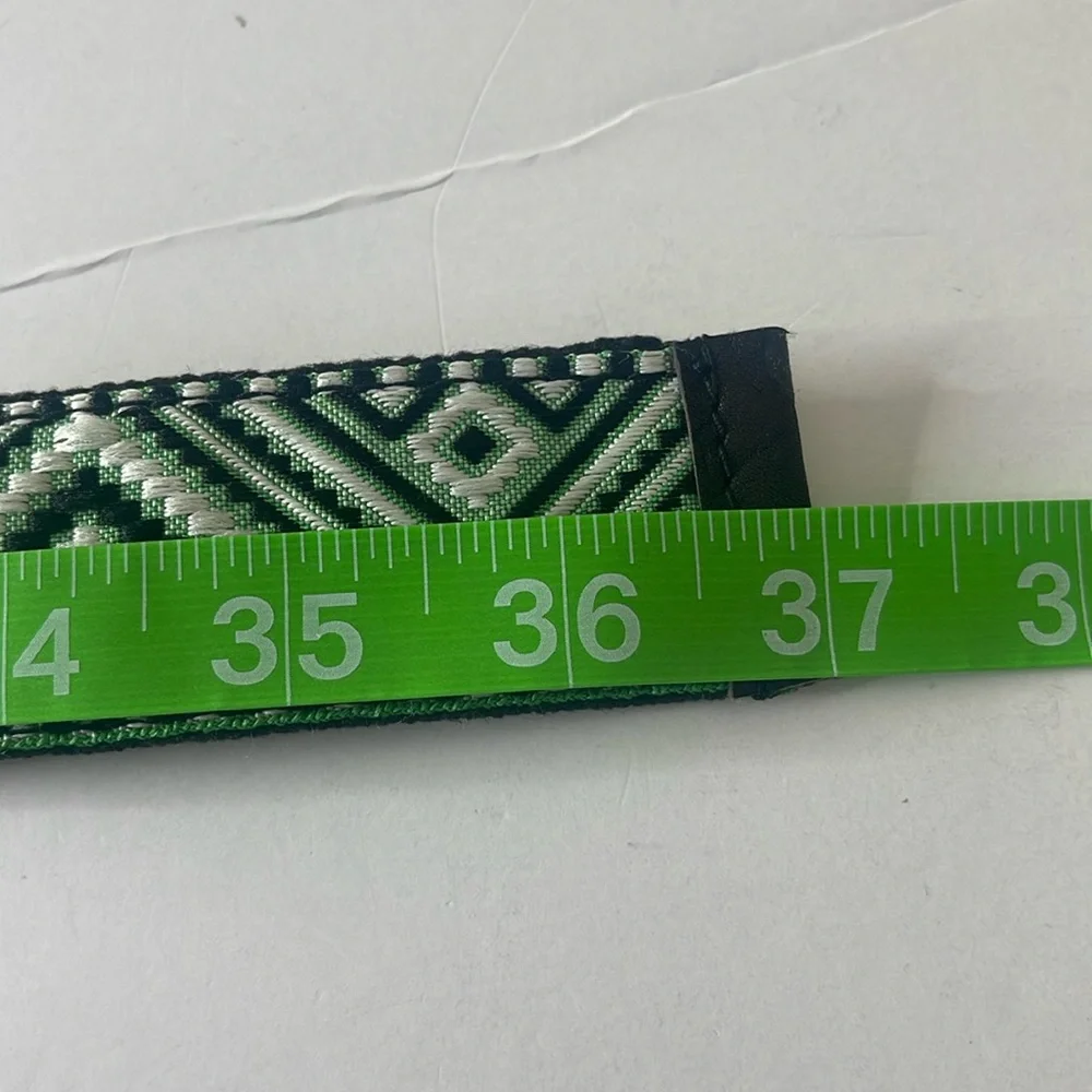 Free People Moving to Mars Handmade Belt Green XS/S